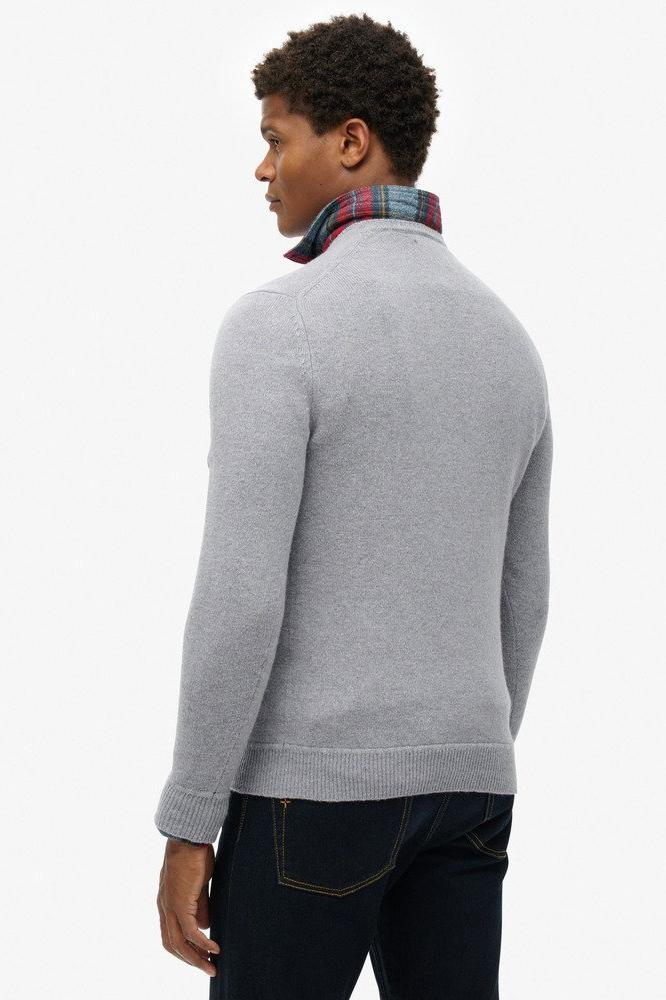 ESSENTIAL SLIM FIT CREW JUMPER M6110641A CLOUD GREY MARL