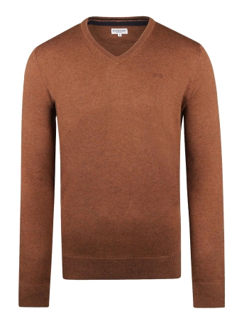 McGregor Trui V NECK SWEATER MM242 1201 01 3006 Chestnut