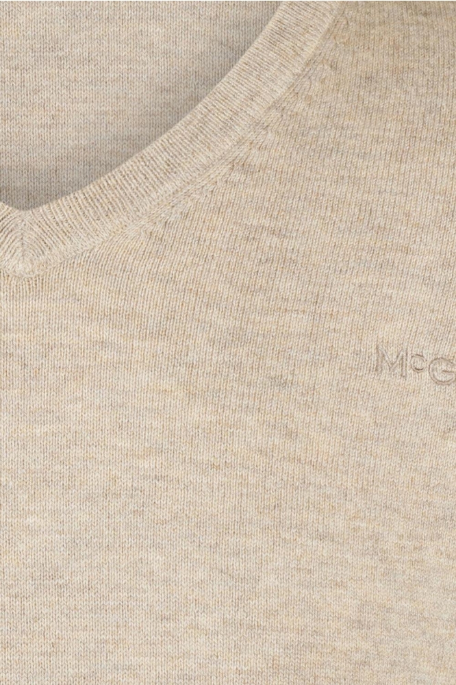 V NECK SWEATER MM242 1201 01 3100 Sand