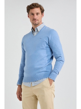 McGregor Trui V NECK SWEATER MM242 1201 01 2005 Sky Blue