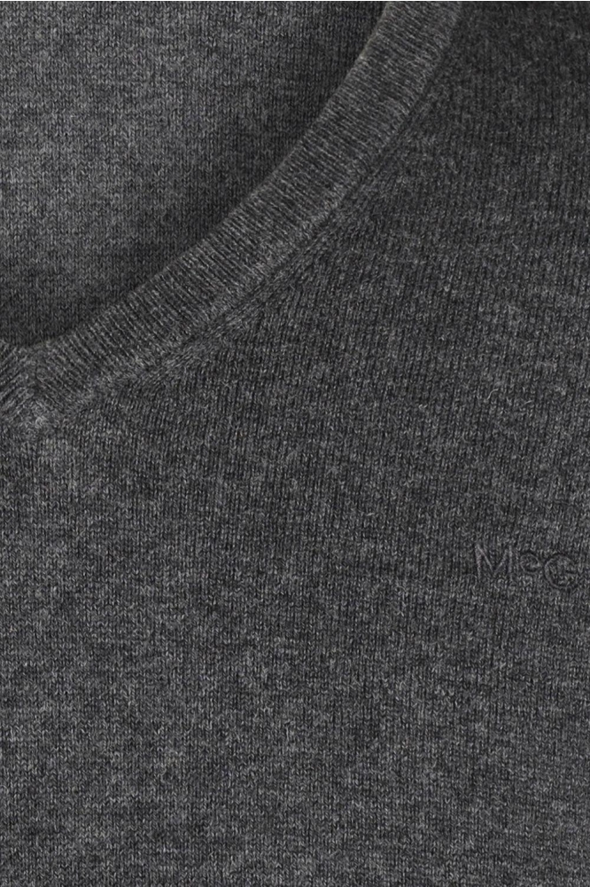 V NECK SWEATER MM242 1201 01 1203 Dark Grey Melange