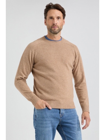 McGregor Trui LAMBSWOOL CREW NECK SWEATER MM242 1202 02 3100 Sand