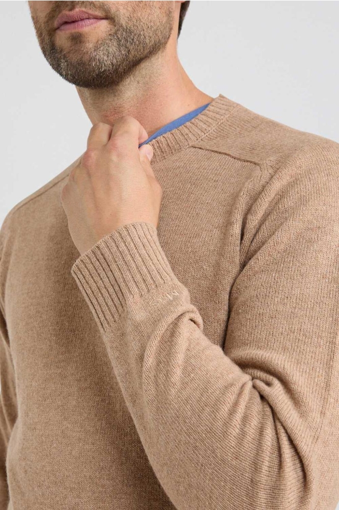 LAMBSWOOL CREW NECK SWEATER MM242 1202 02 3100 Sand