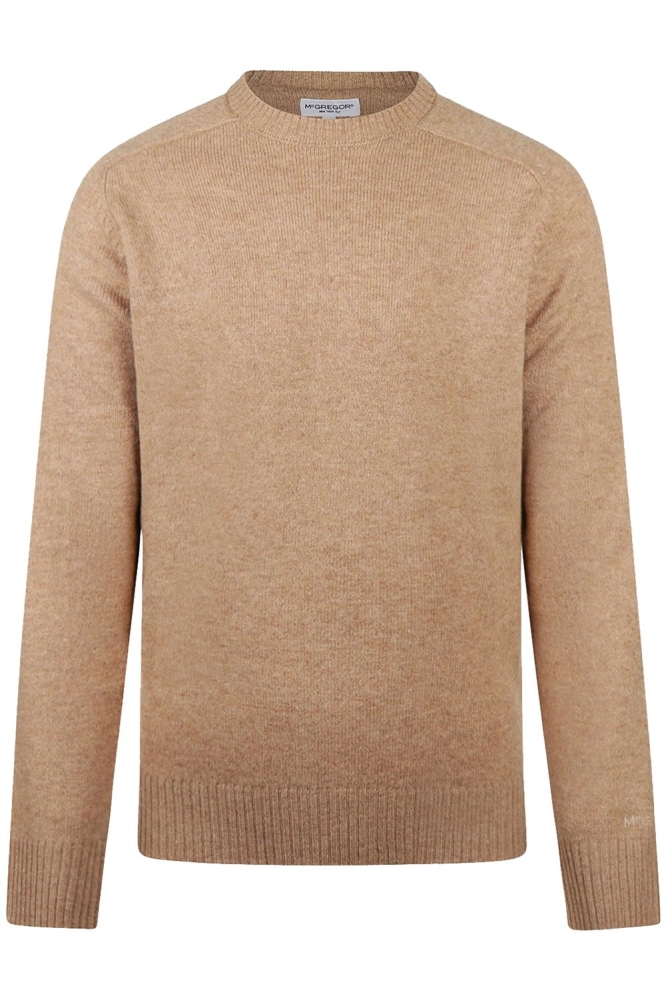 LAMBSWOOL CREW NECK SWEATER MM242 1202 02 3100 Sand