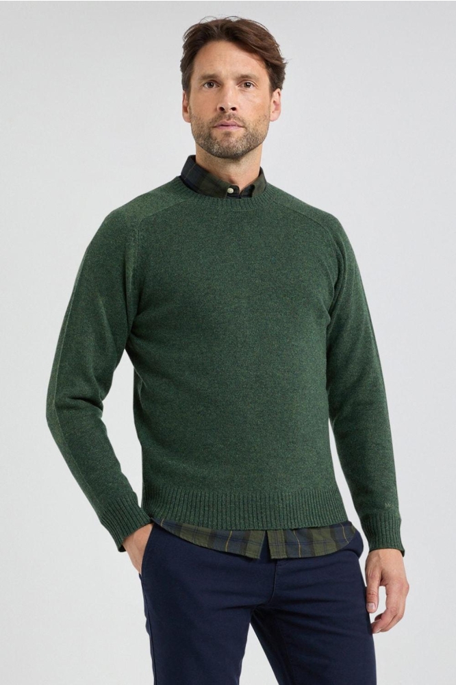 LAMBSWOOL CREW NECK SWEATER MM242 1202 02 5107 Dark Sage