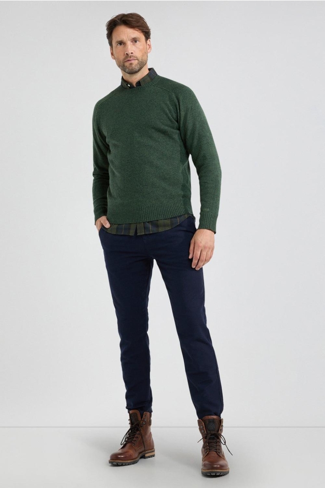 LAMBSWOOL CREW NECK SWEATER MM242 1202 02 5107 Dark Sage