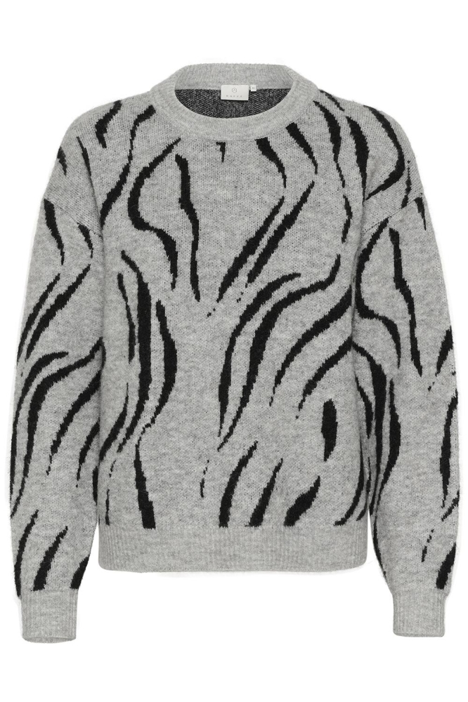 KABILLIE KNIT PULLOVER 10509148 106537 GREY MELANGE/BLACK