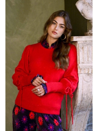 Fluresk Trui SCOTTIE KNIT SWEATER 24WLF14 330 FADED RED