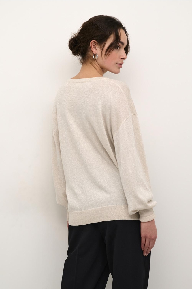 KAREGINA O NECK KNIT 10507977 131106 SAND DOLLAR