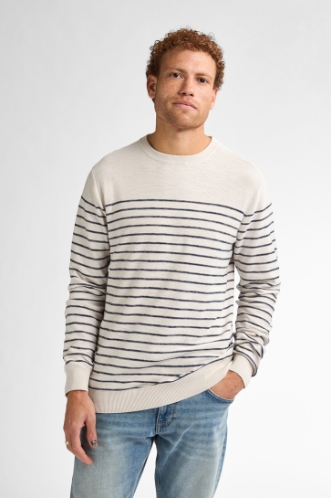 Petrol Industries Trui KNITWEAR ROUND NECK BASIC M 1050 KWR201 0112 Seashell