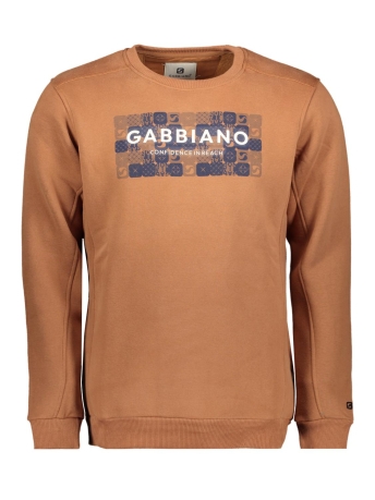 Gabbiano Trui SWEATER MET OPDRUK 774270 410 copper