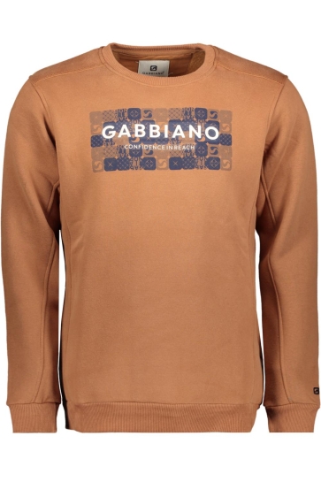 Gabbiano Trui SWEATER MET OPDRUK 774270 410 copper