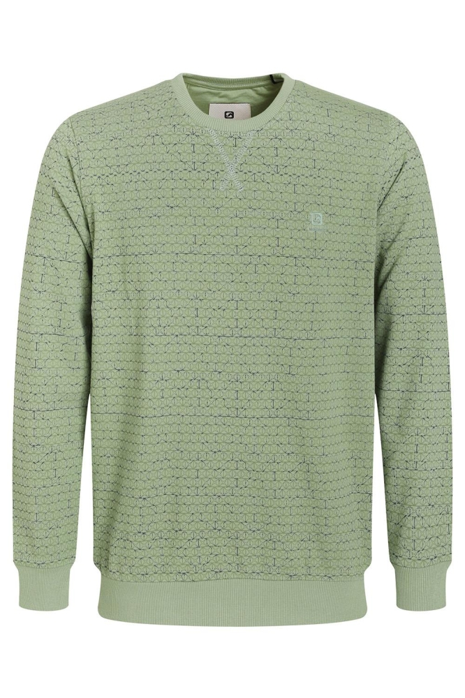 SWEATER MET PATROON 774971 722 light army