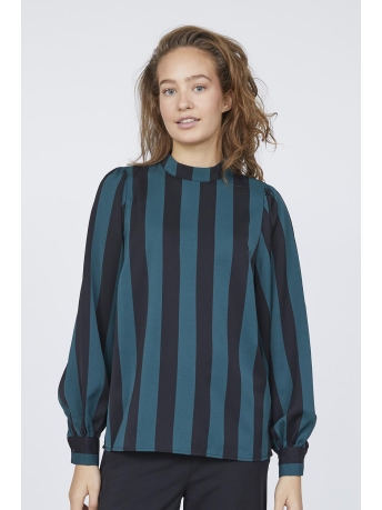 SisterS point Blouse VANTI LS3 16869 PINE/BLACK STRIPE