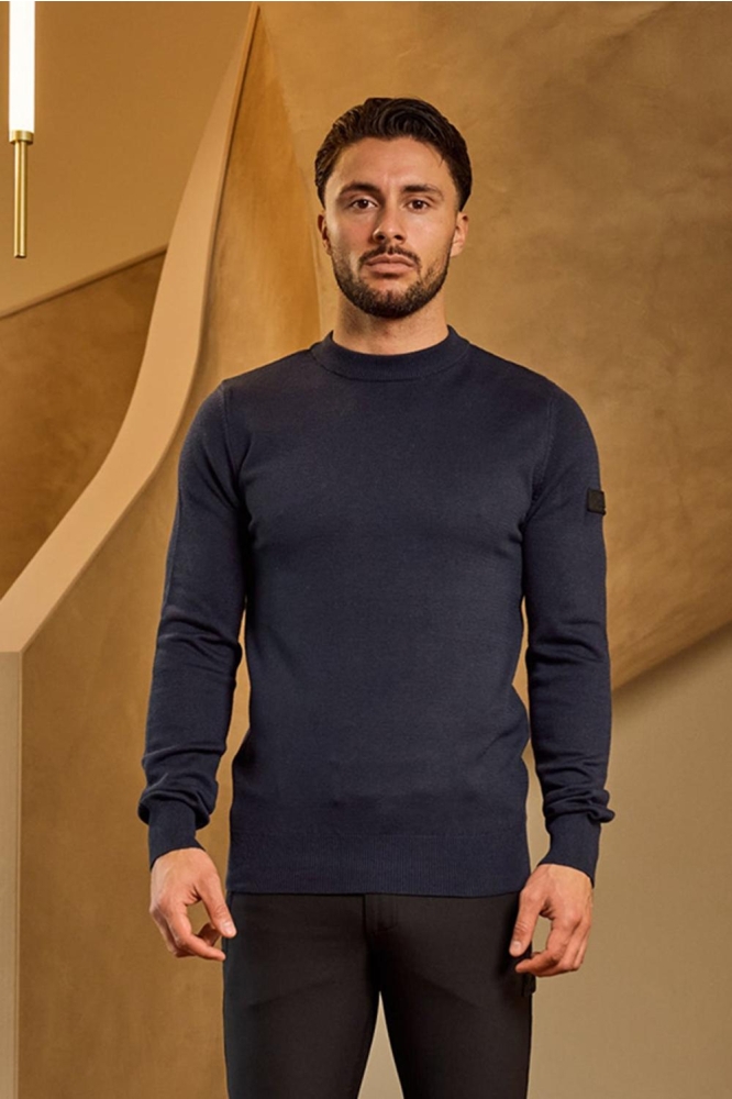 KNITTED CREWNECK MM1 PS25 02 303 NAVY