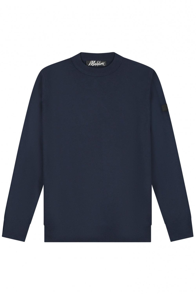 KNITTED CREWNECK MM1 PS25 02 303 NAVY