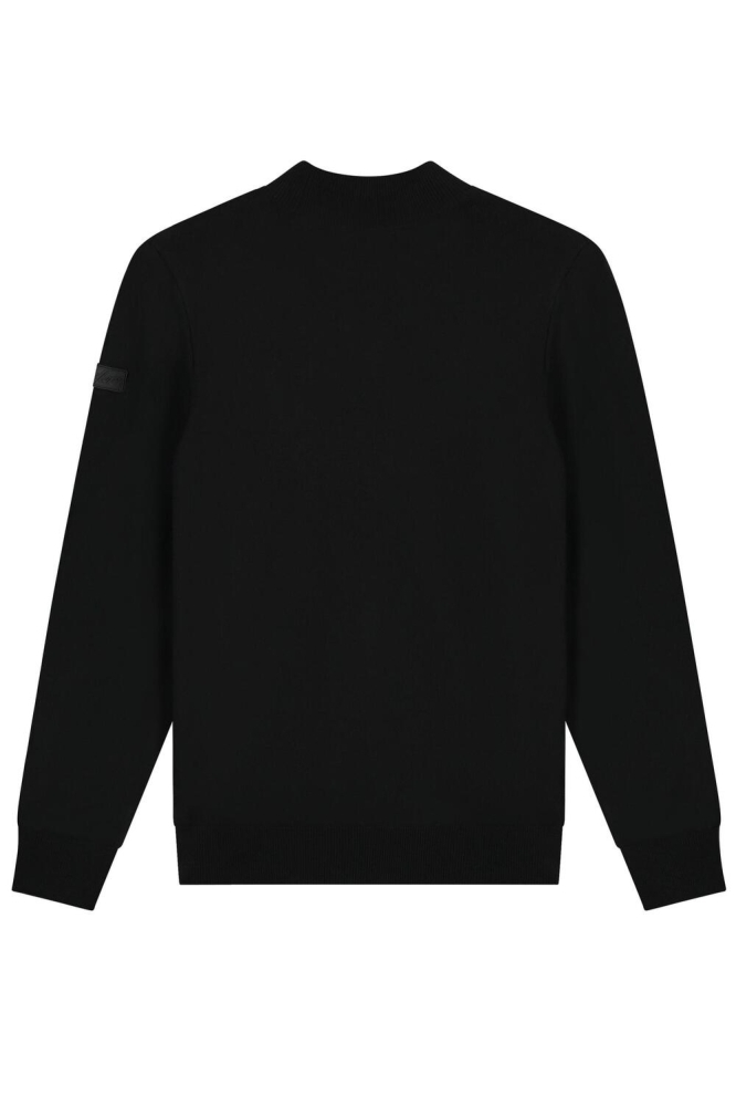 KNITTED MOCK NECK SWEATER MM1 PS25 03 900 BLACK