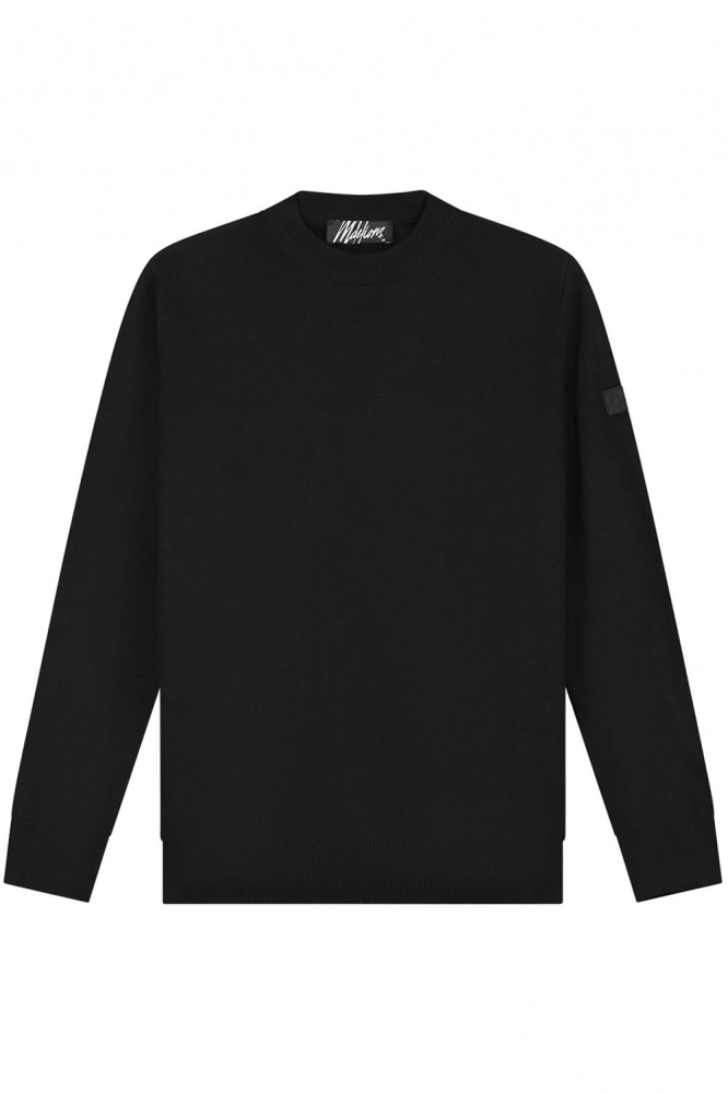 KNITTED CREWNECK MM1 PS25 02 900 BLACK