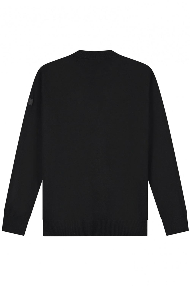 KNITTED CREWNECK MM1 PS25 02 900 BLACK