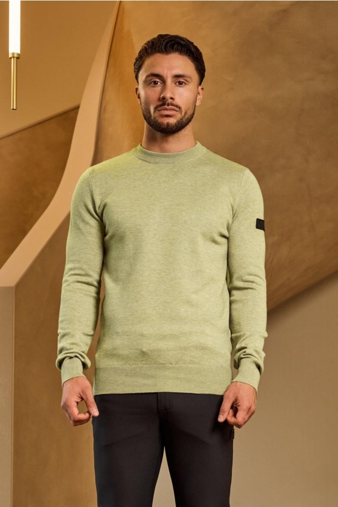 KNITTED CREWNECK MM1 PS25 02 287 PALE AQUA