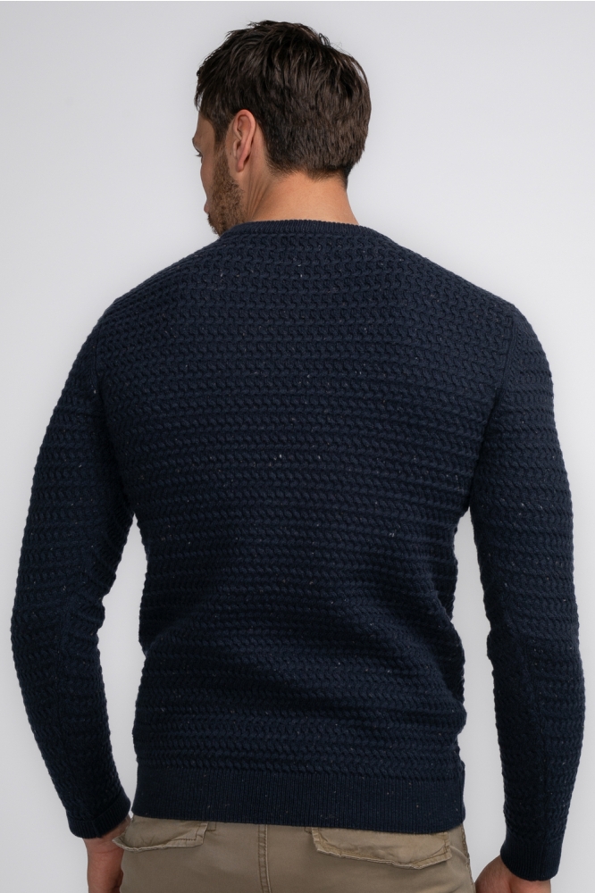 KNITWEAR ROUND NECK BASIC M 3040 KWR222 Sky Captain