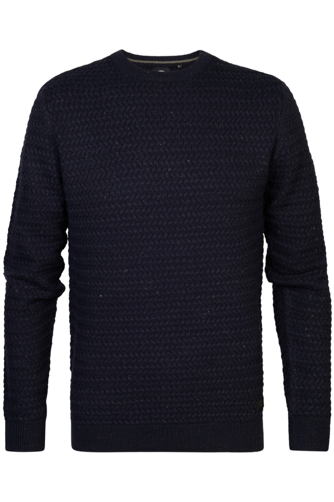 KNITWEAR ROUND NECK BASIC M 3040 KWR222 Sky Captain