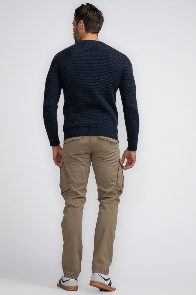 KNITWEAR ROUND NECK BASIC M 3040 KWR222 Sky Captain