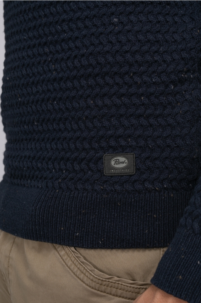 KNITWEAR ROUND NECK BASIC M 3040 KWR222 Sky Captain