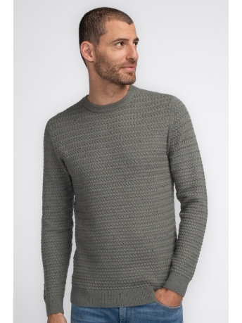 Petrol Industries Trui KNITWEAR ROUND NECK BASIC M 3040 KWR222 Dark Sage