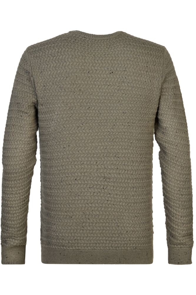 KNITWEAR ROUND NECK BASIC M 3040 KWR222 Dark Sage