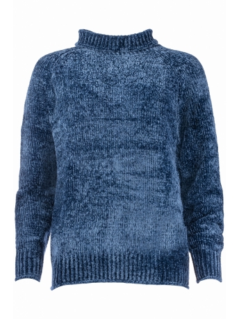 NED Trui CHANIYA LS HEAVY CHENILLE KNIT 24W1 U145 04 347 medival blue