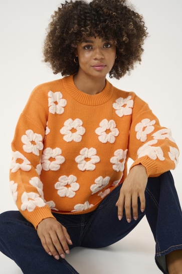 Culture Trui CUCHARLA PULLOVER 50111365 161255 RUSSET ORANGE