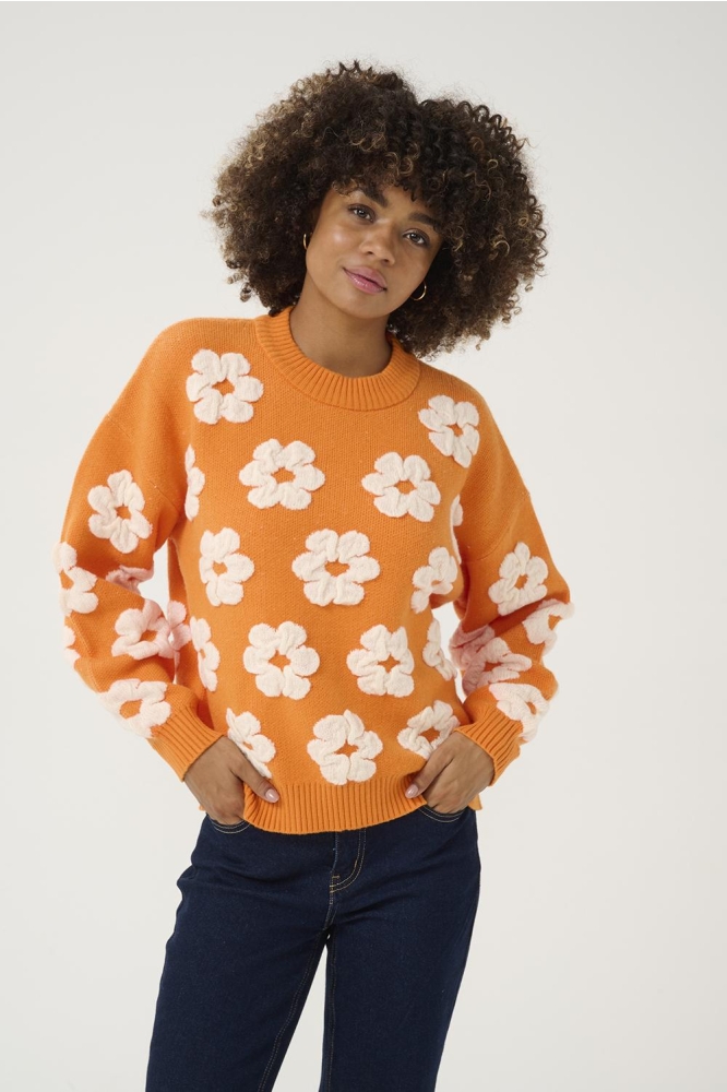 CUCHARLA PULLOVER 50111365 161255 RUSSET ORANGE