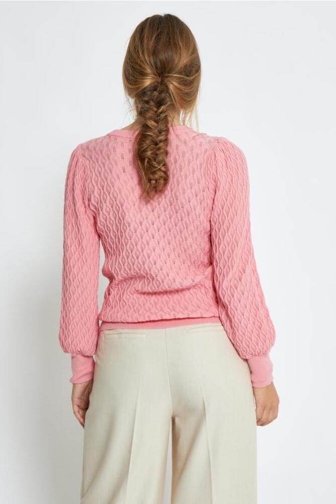 ROSALIA PUFF SLEEVE KNIT PC7278 4403 PEONY PINK