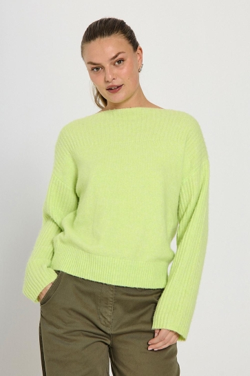 Freequent Trui FQBOADY PULLOVER 205237 SHADOW LIME MELANGE