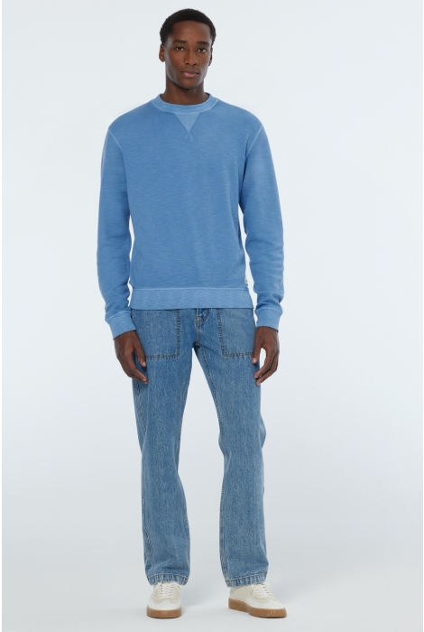 Scotch & Soda garment dye structured sweatshirt