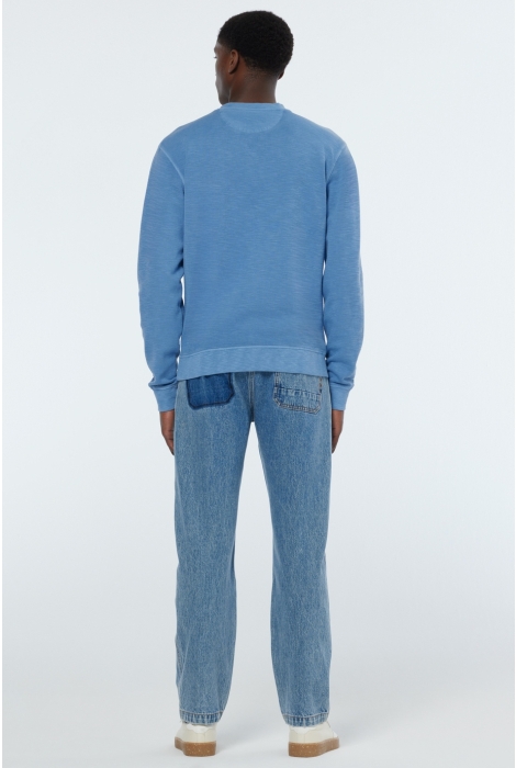 Scotch & Soda garment dye structured sweatshirt