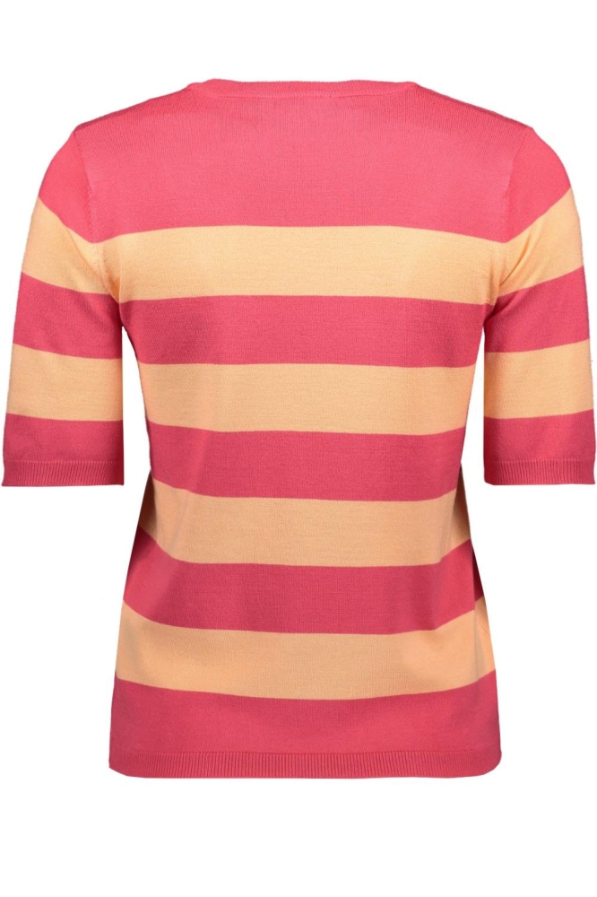 KALIZZA STRIPED KNIT 10508410 107872 RASBERRY PEACH WIDE STRIPE