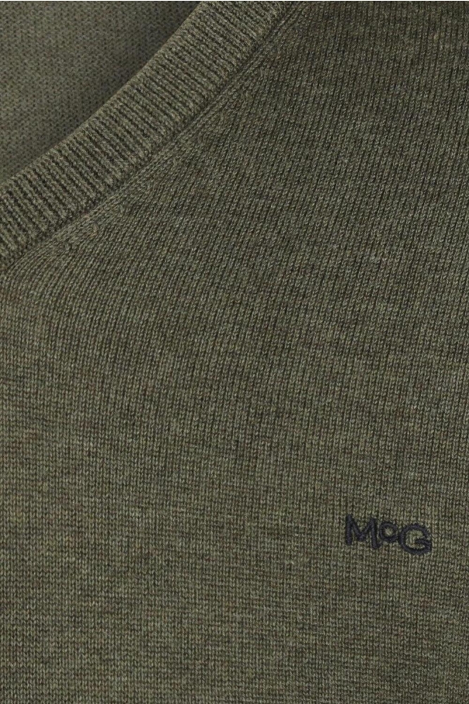 V NECK SWEATER MM251 1201 01 5100 OLIVE