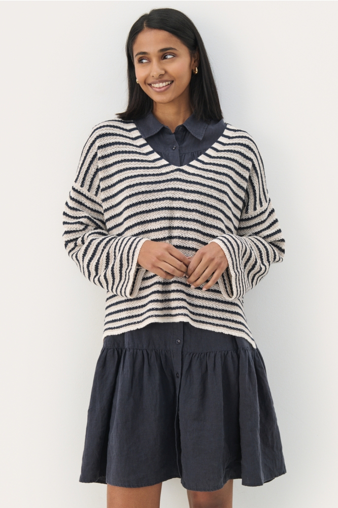 NAHNIPW PU 30309425 303600 NAVY NATURAL STRIPE