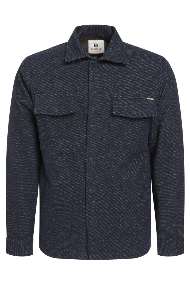 OVERSHIRT DIAGONALE STRUCTUUR 424750 301 Navy