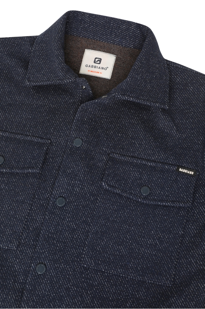 OVERSHIRT DIAGONALE STRUCTUUR 424750 301 Navy