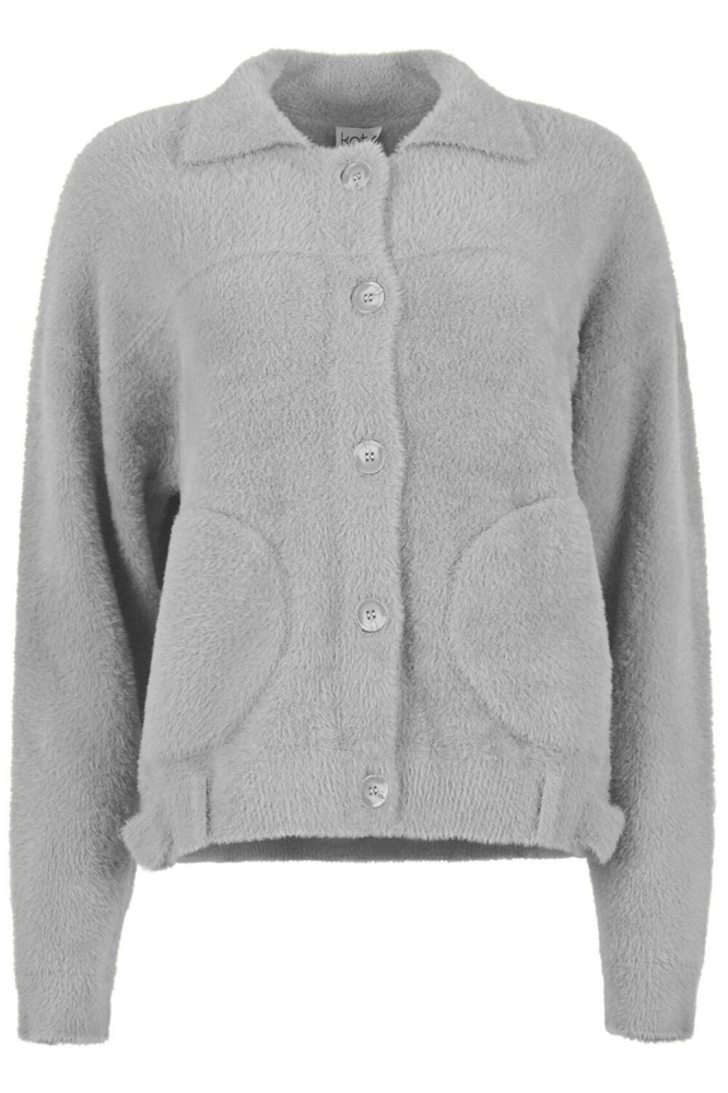 KRISTY CARDIGAN FA24 65 217 COOL GREY