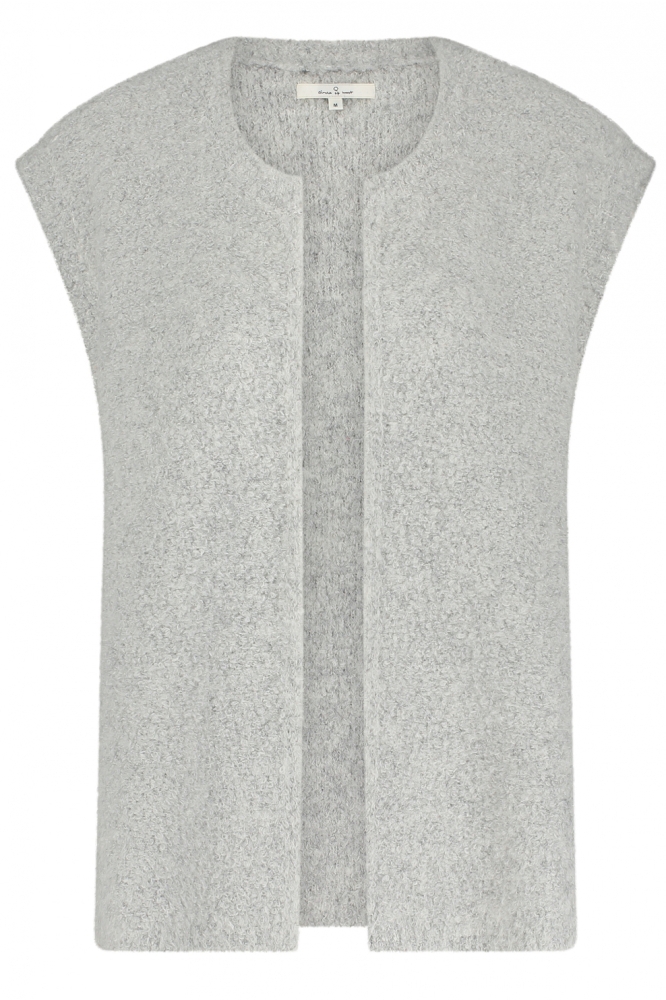 ELISA GILET W24 103 Light grey