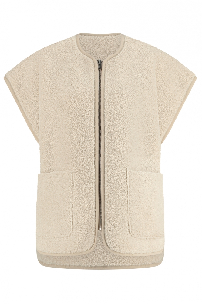 JAYDEE GILET W24 17 Natural