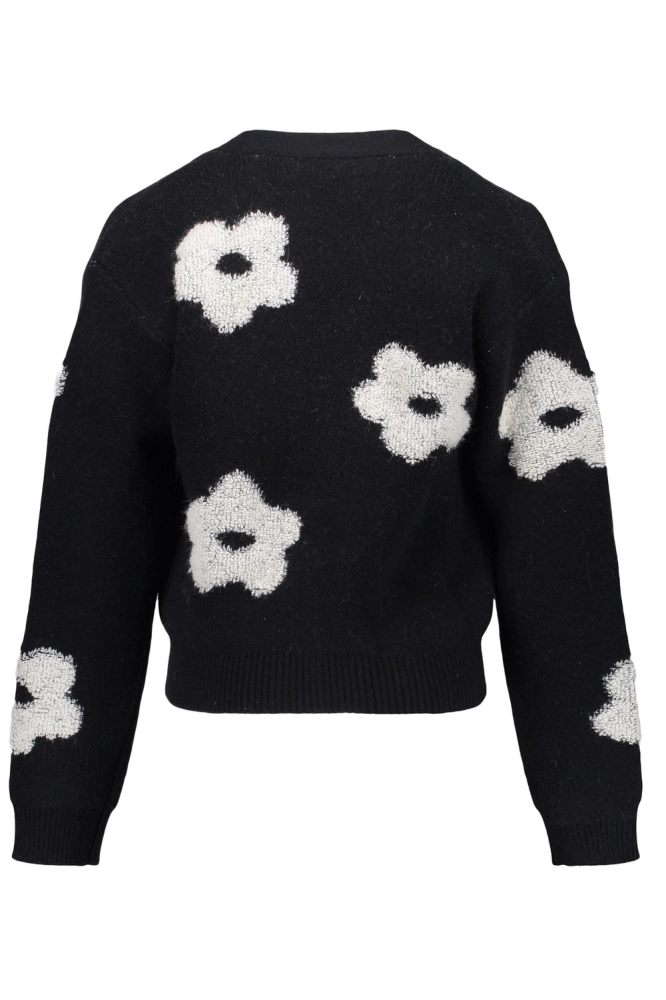 VESTJE MET BLOEMEN 44506K 10 Black