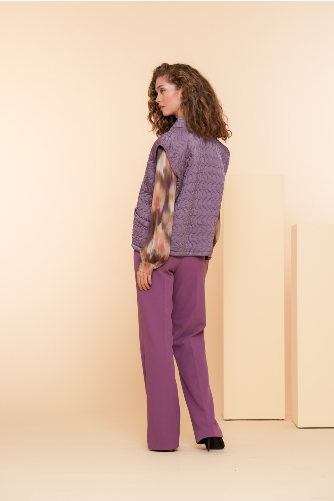 PADDED GILET 45532 70 000330 MAUVE