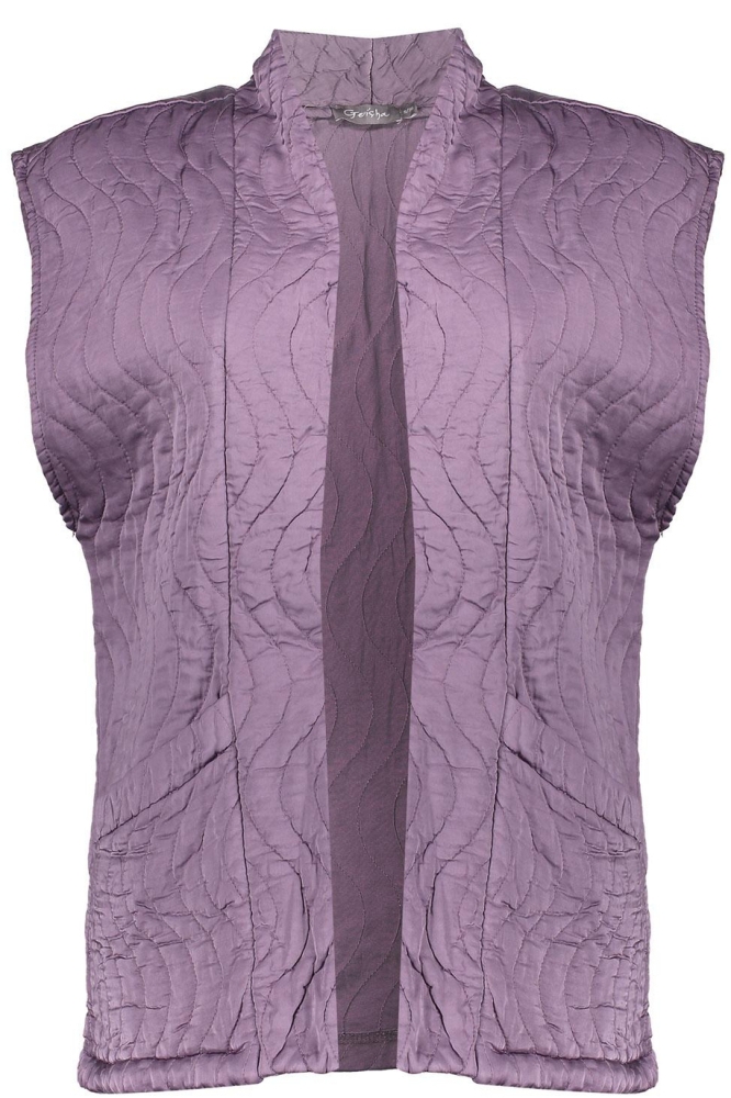 PADDED GILET 45532 70 000330 MAUVE