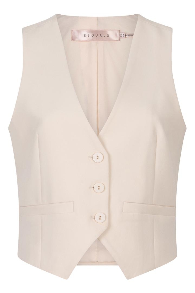 GILET SHORT CITY F24 10546 BEIGE