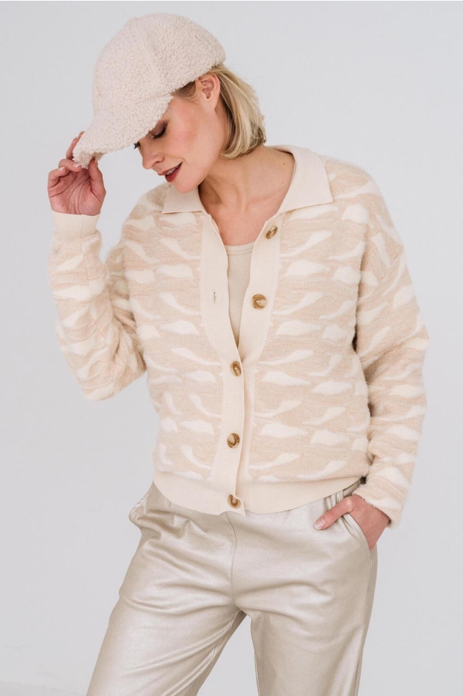 KHIRA CARDIGAN FA24 65 223 SAND